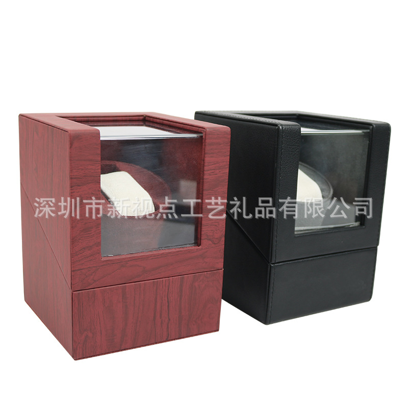 胡桃木木质摇表器高端精致手表收纳盒单只